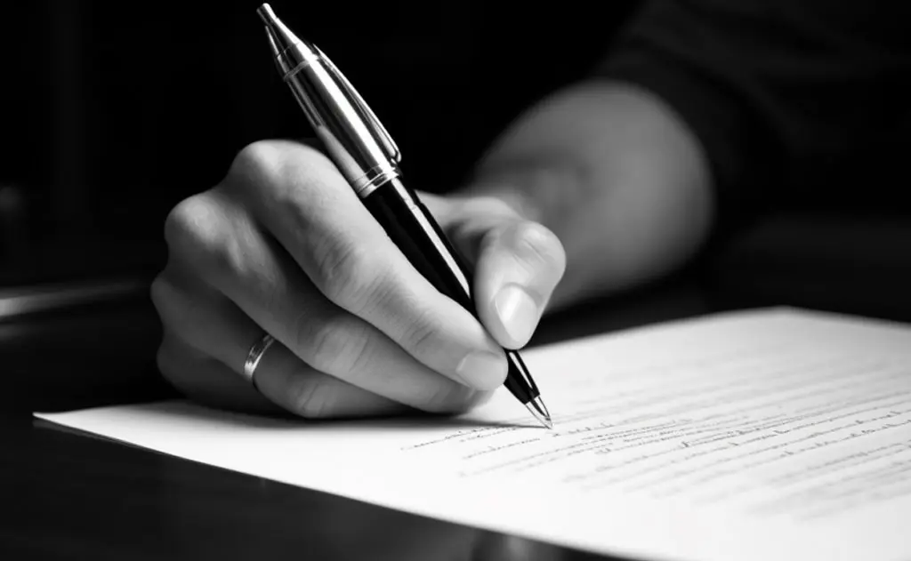 Firma de un contrato de arras penitenciales